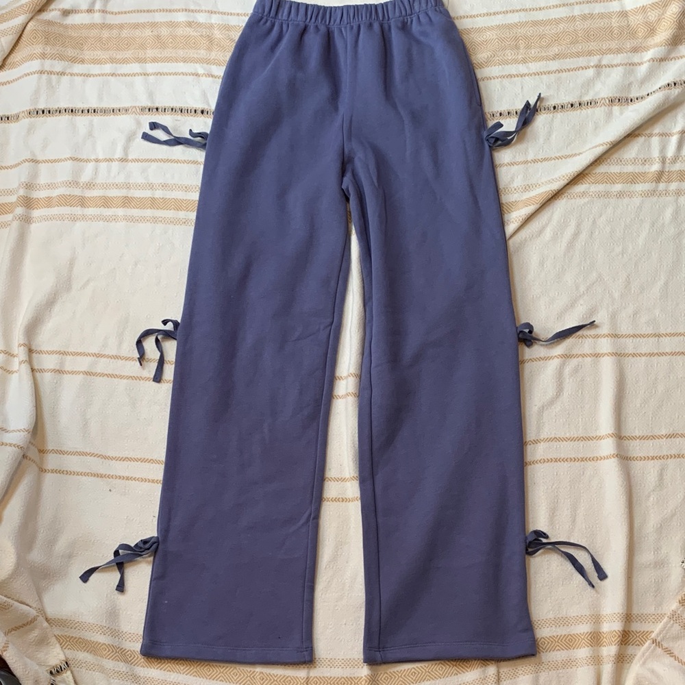 NWT No Boundaries Ribbon Fleece Pants in Blue Moon Size XXS (00)